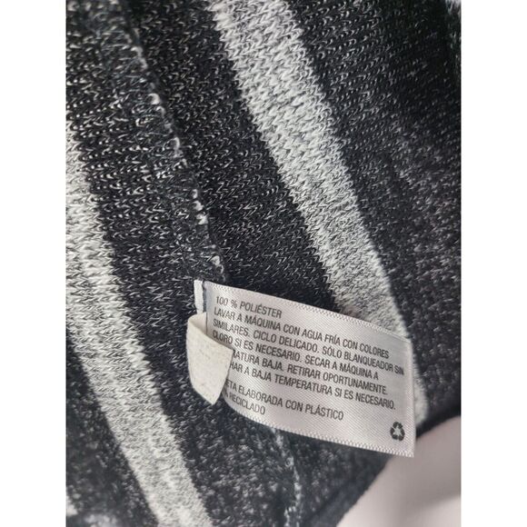 Knox Rose Cardigan XXL Womens Plus Size Black Grey Striped Long Sleeve Pockets - Picture 4 of 6